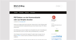 Desktop Screenshot of blog.m3d1c5.org