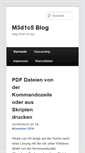 Mobile Screenshot of blog.m3d1c5.org